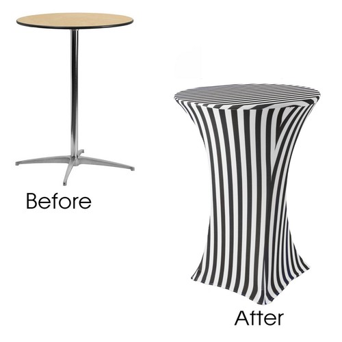 YCC- Highboy Cocktail 30"D x 42"H Stretchy Spandex Table Cover for Events - Picture 78 of 131