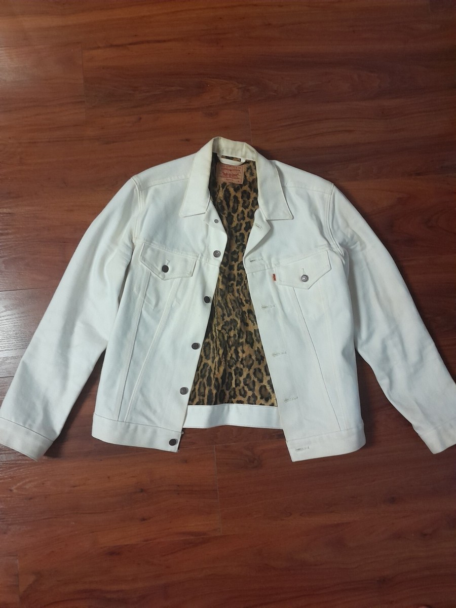 Supreme × Levis Leopard Trucker Jacket Levi's × Supreme Large Supreme Levi's Leopard Denim Jacket