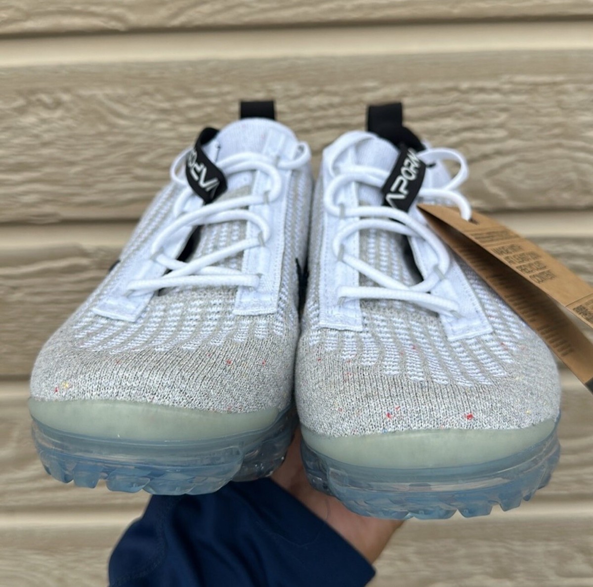 Nike Air Vapormax 2021 FK Flyknit (GS) White Black DB1550 