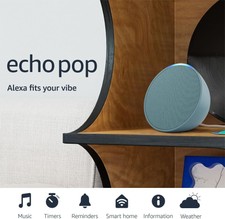 Echo Pop (newest model), Our smallest Alexa s...