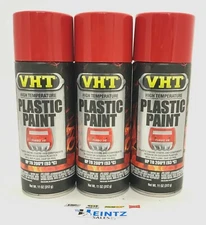 VHT SP821-3 PACK GLOSS RED High Temperature Plastic Paint - 11 oz Aerosol