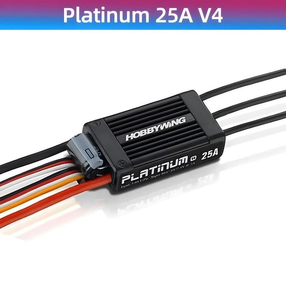 HOBBYWING Platinum 25A 40A 80A 120A 150A 180A 260A Brushless ESC for RC Plane - Image 2 of 4