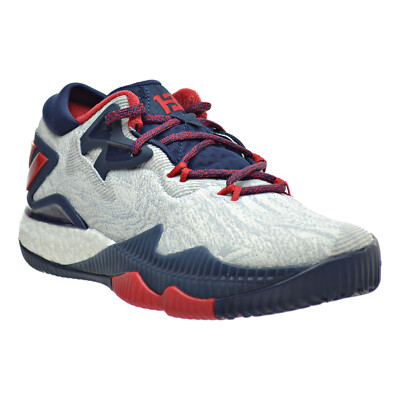 Adidas Crazylight Boost Low 2016 Big Kid's Shoes White-Navy