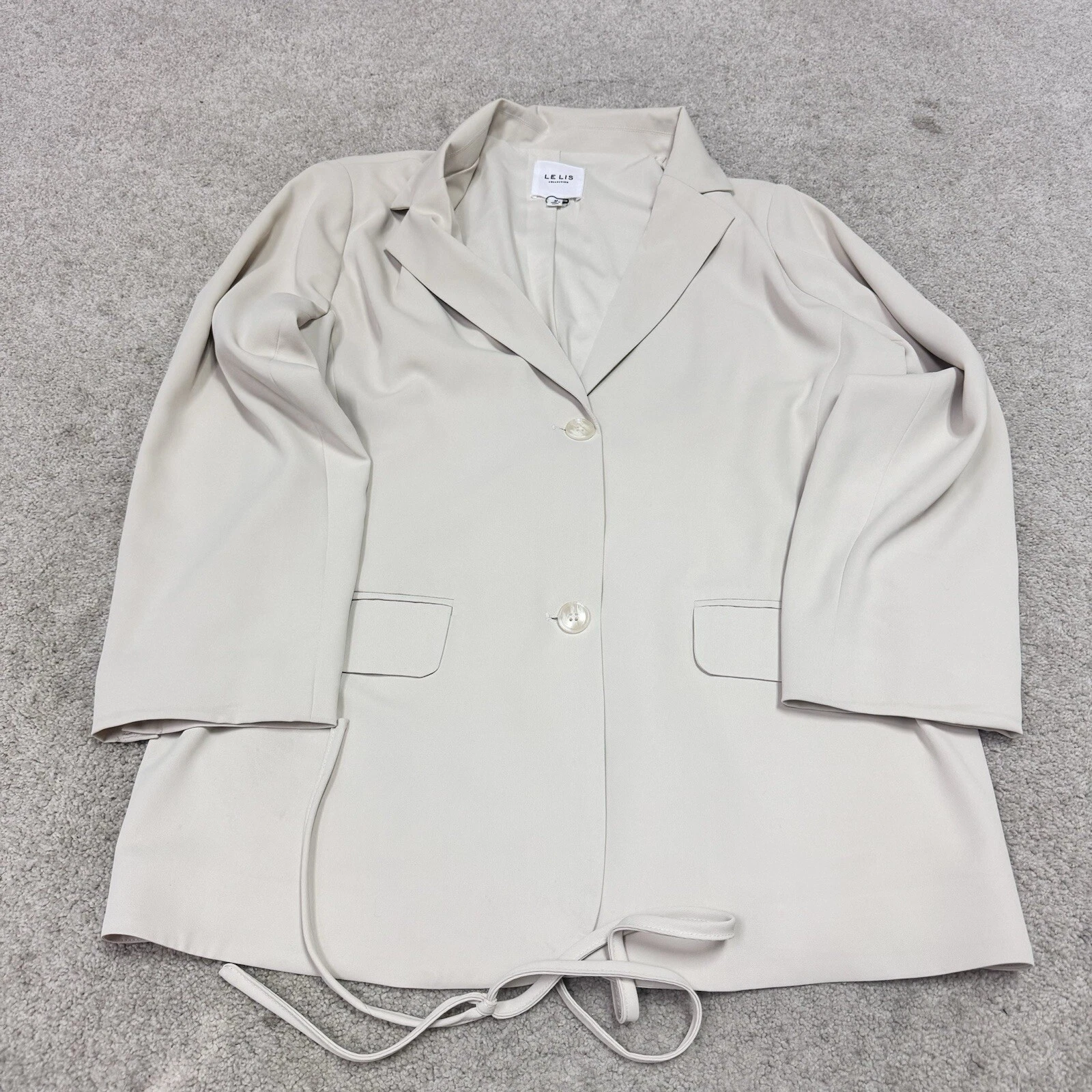 VETEMENTS Le Lis Giacca Donna Beige Manica Lunga Taglia Media
