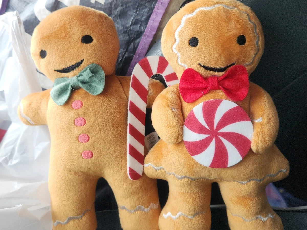 8 in Target Bullseye Wondershop stand alone Gingerbread Man Girl Set Beanie Legs