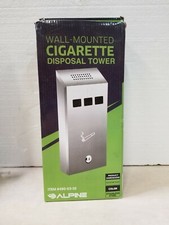 Alpine Industries Stainless Steel Locking Cig Disposal Tower Ashtray