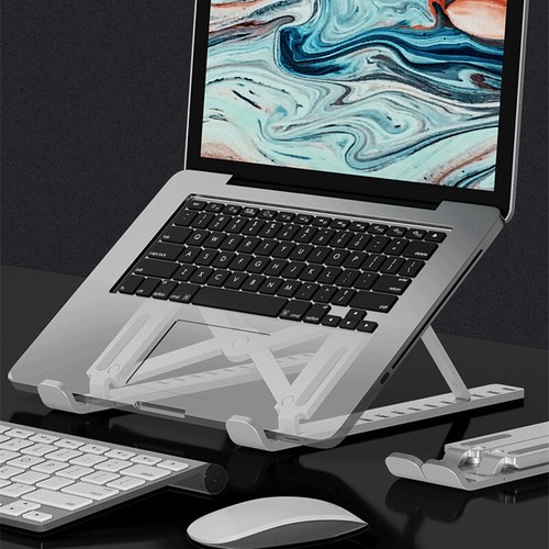 Laptop Stand MacBook Pro Notebook Stand Foldable Aluminium Alloy Tablet St-tz - Photo 5/15
