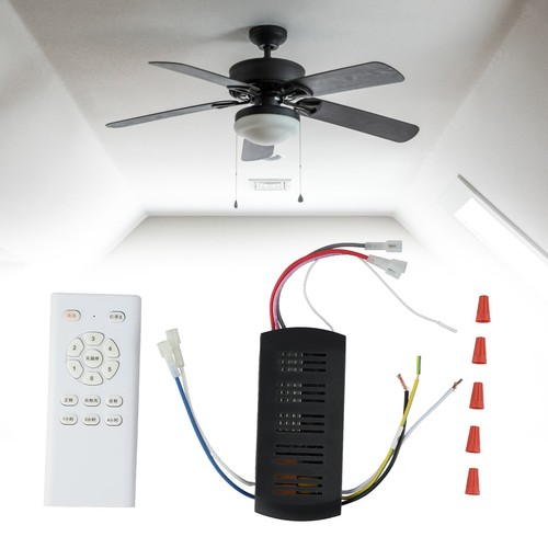 6 Speed Ceiling Fan Remote Control Kit With DC Output And Light Function - Picture 6 of 28