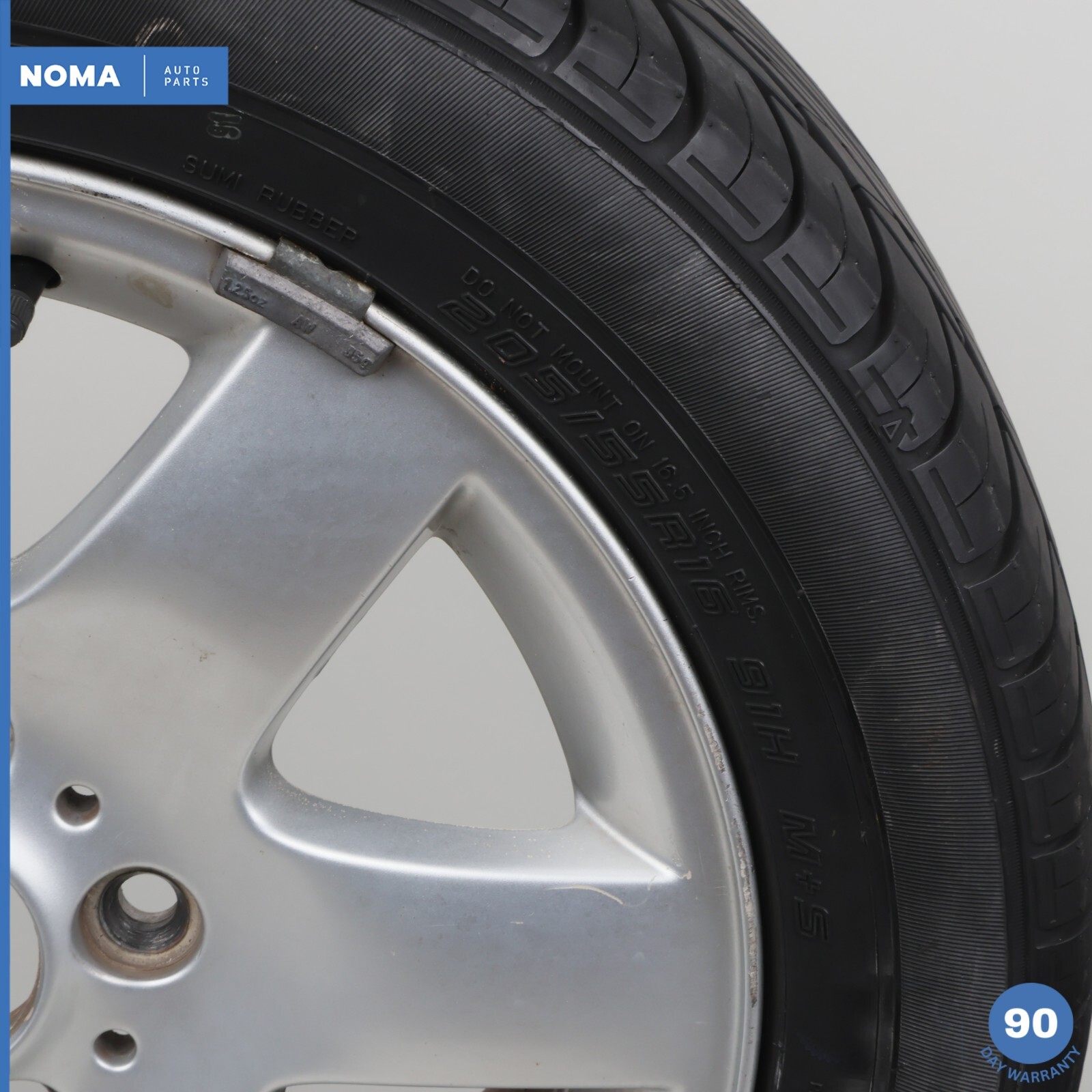 9905 BMW 325i E46 Full Size Spare Wheel 7J x 16 R16 w/ Holder / Tire OEM eBay