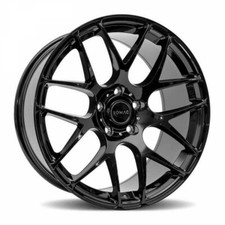 VW GOLF CADDY 18 INCH MK5 6 7 ALLOY WHEELS GLOSS BLACK X 4