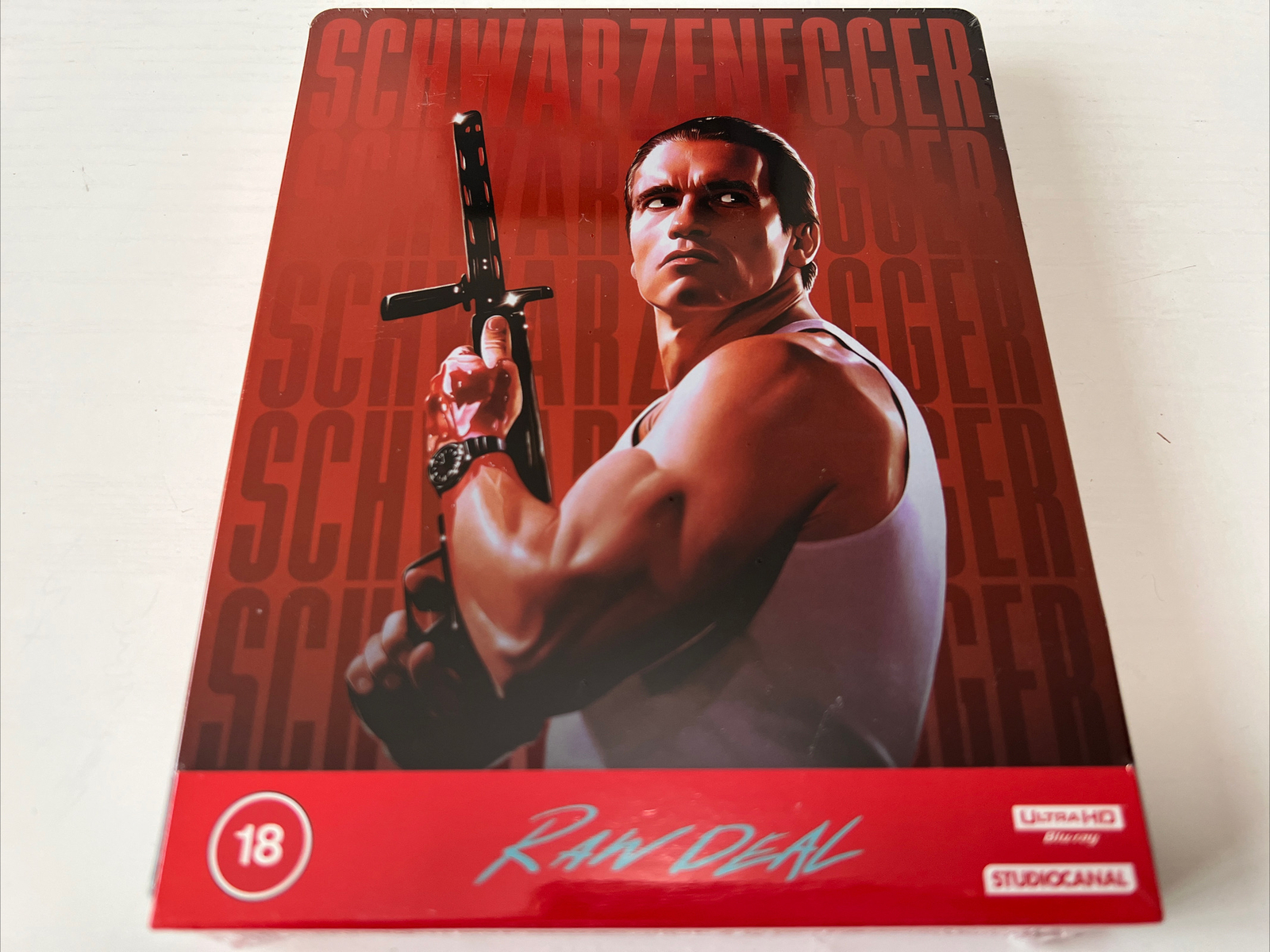Raw Deal 4K UHD Blu-ray SteelBook U.K. Exclusive