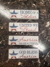 Rustic Patriotic Wood Decor - 4 different styles