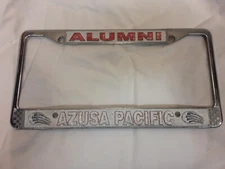 Azusa Pacific  Alumni, California Car University Metal License Plate Frame 