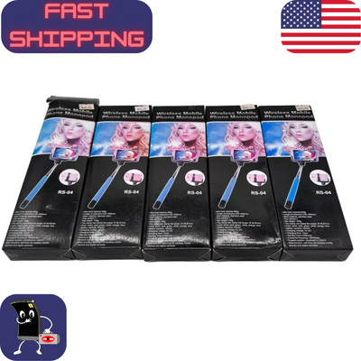Lot of 5 Wireless Mobile Phone Monopod - Micro USB - Various Colors - RS-04