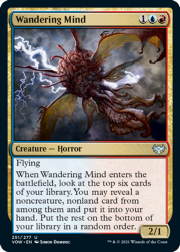 4x Wandering Mind MTG Innistrad: Crimson Vow NM Magic Regular - Picture 1 of 1