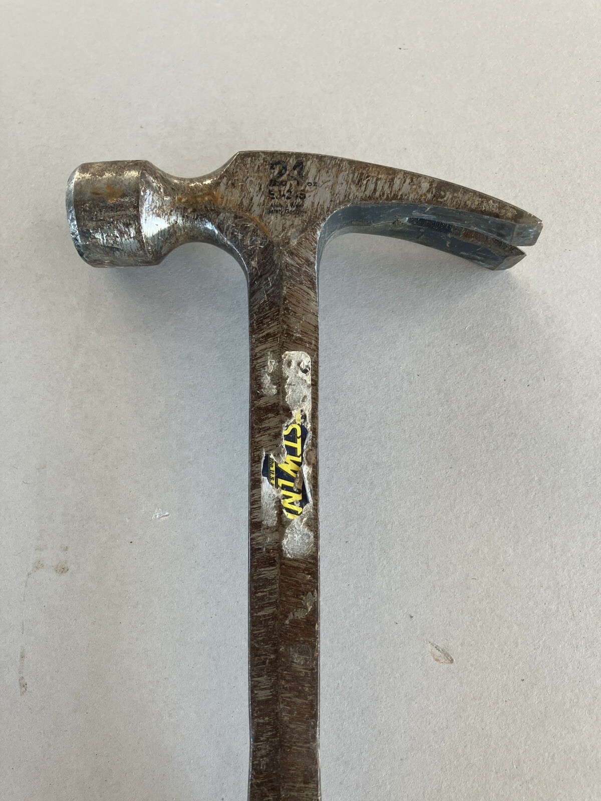 Estwing E3/24s Straight Claw Framing Hammer Vinyl Grip 24oz eBay