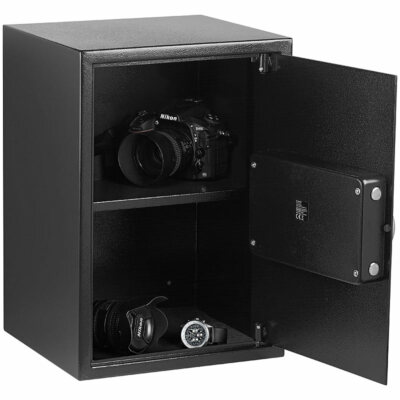 Xcase Großer-Stahlsafe Mit Digitalem Code-Schloss Und LCD-Display, 50 Liter