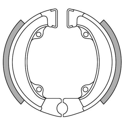Newfren Rear Brake Shoes for Honda QR50 1983-1990 - 第 1/1 張圖片