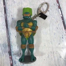 2003 TMNT Keychain Flashlight Teenage Mutant Ninja Turtle Basic Fun Mirage Works