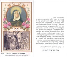 RARO SANTINO E VITA DI SANTA ROSA DA VITERBO-N.4676