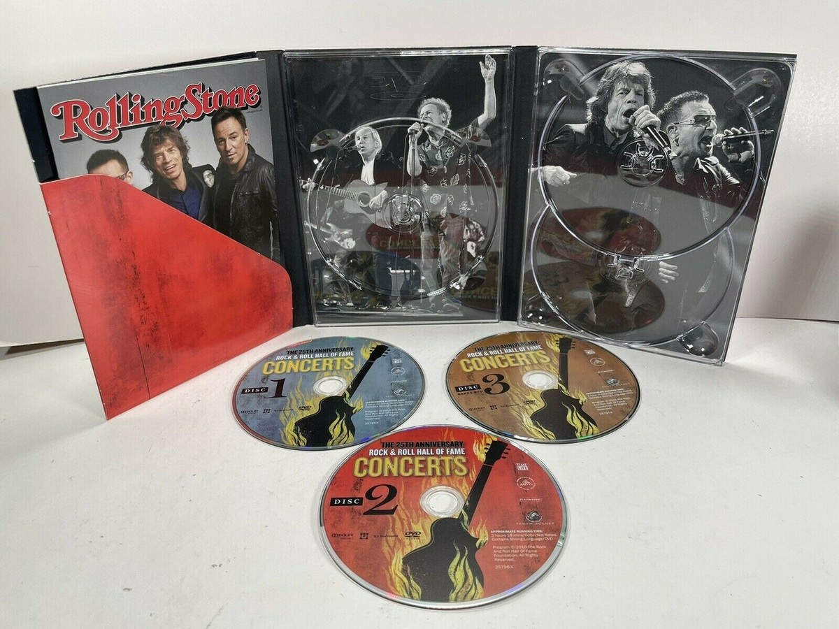 3 DVD SET 25th ANNIVERSARY R&R HOF U2 JAGGER BRUCE METALLICA 3 DVD SET 25th ANNIVERSARY R&R HOF U2 JAGGER BRUCE METALLICA