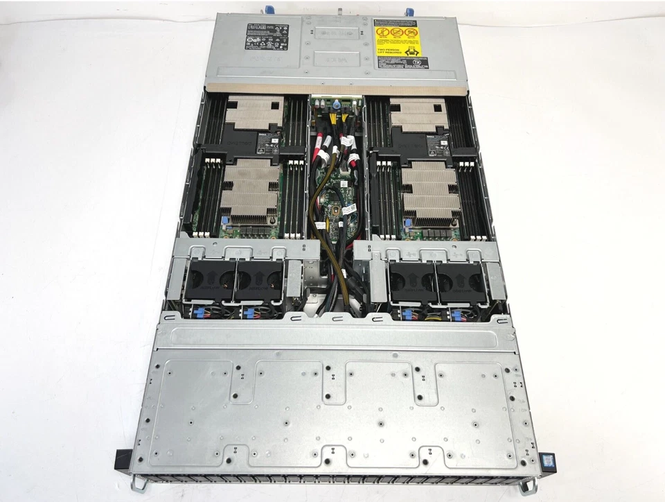Dell C6400 w/4x C6420 8x Gold 6152 176-Cores 1TB RAM 16x 1.2TB 12G 10k 2U Server - Image 3 of 4