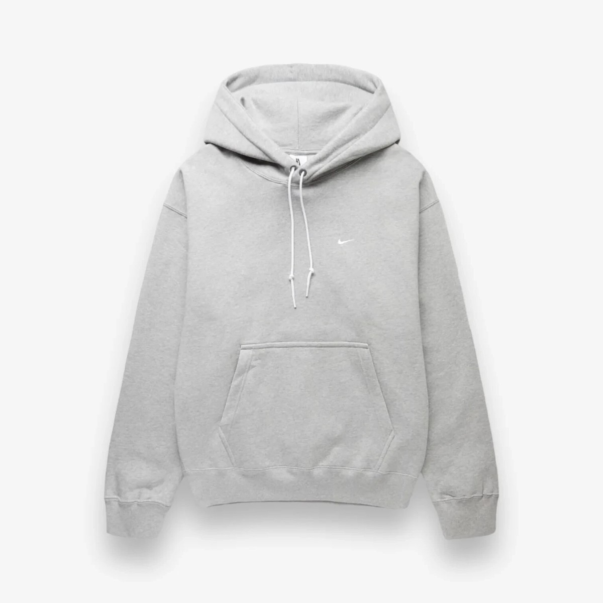 パーカー・フーディ Nike SS25 SOLO SWOOSH HOODIE (DX1355 063) Nike Solo Swoosh Fleece Pullover Hoodie 'Grey' DX1355-063