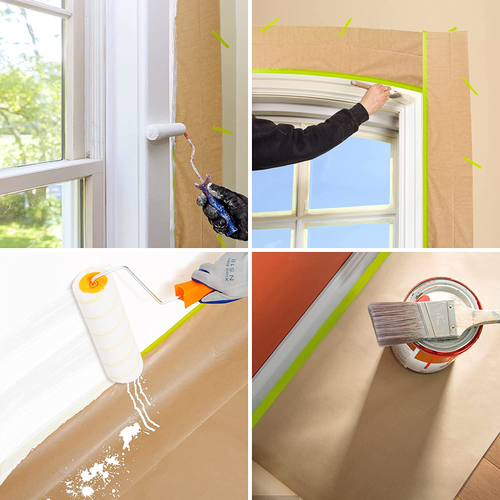 MyLifeUNIT Masking Paper Automotive Paint Paper Roll with Tape Assorted Sizes... eBay