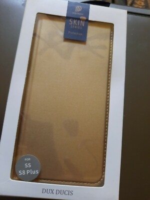 Dux Ducis Skin Series Wallet Case for SS S8 Plus (Golden in Color)