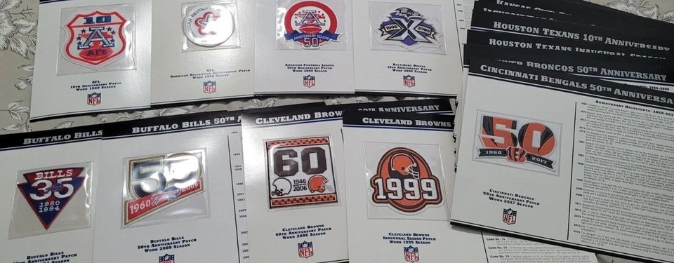 The Official NFL Anniversary Patch Collection - Willabee & Ward - Pick A Patch - Image 1 of 1