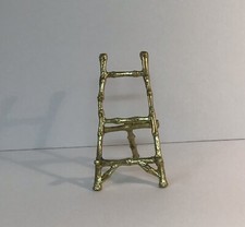 Burnished Gold Metal Bamboo Motif Easel NOS