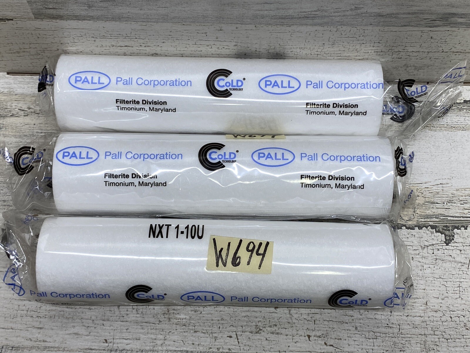 Lot of 3 PALL Corporation Filter NXT-1-10U New Sealed