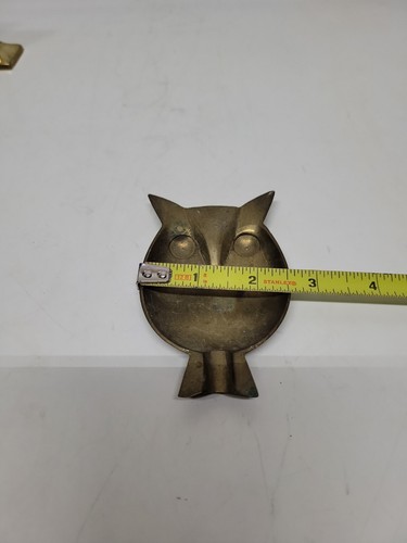 Vintage Brass Owl Ash Tray - Picture 2 of 3