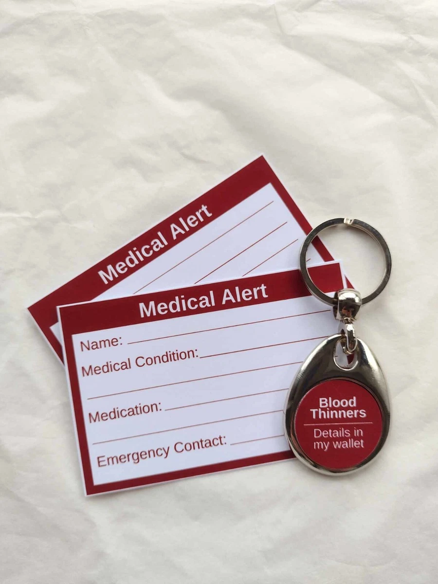 Medical alert shop keyring