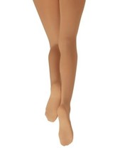 Capezio Footed Hold and Stretch Tights  Ballet SUNTAN N14C XL SEMI-OPAQUE