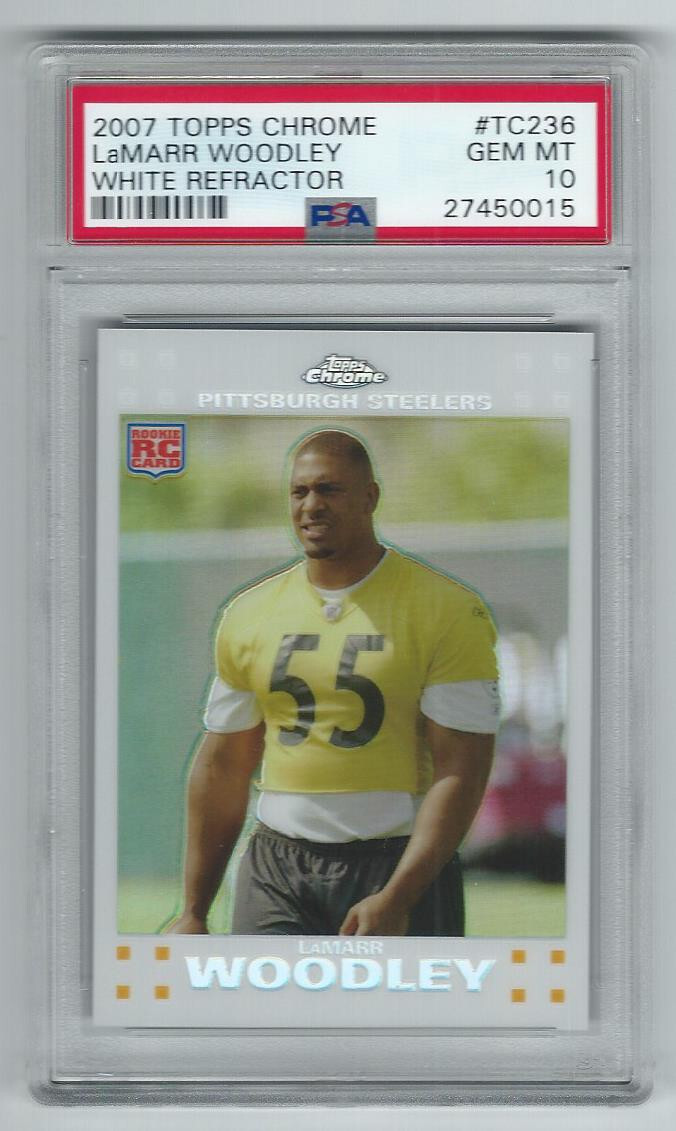 LaMarr Woodley Topps Chrome #TC236 White Refractor