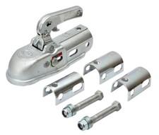 SPP giunto a sfera universale 3000 kg 35-50 mm tubo tondo bocca di trazione rimorchio auto ghisa