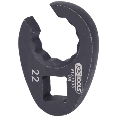 KS Tools 913.1303 1/2'' 12 Point Crawfoot Wrench, 22mm