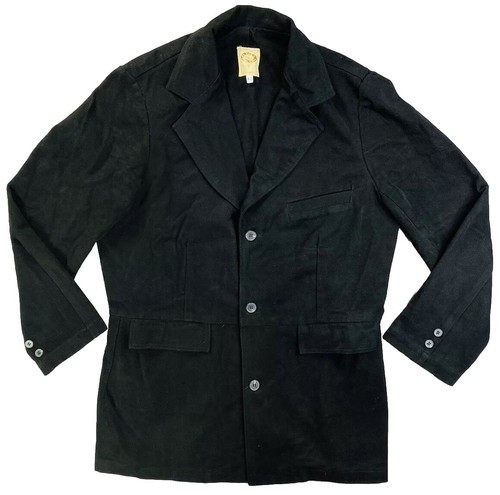 Vintage WAH MAKER Frontier Clothing Black Cotton Men's Coat Style# 524009.