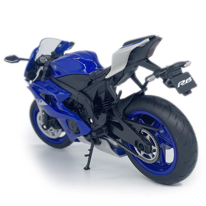 1/12 Yamaha YZF-R6 Motorcycle Model Diecast Toy Vehicle Boys Toys for Kids Blue - Image 4 of 4