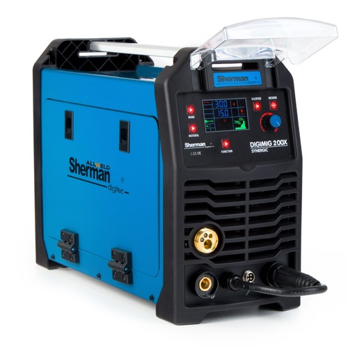 Fully Synergistic MIG MAG Welding Machine Aluminum - 3 in 1 TIG MMA 200A Set of 3 - Sherman - Picture 3 of 8