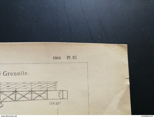 ANNALES PONT et CHAUSSEES (Dep 74) Plan de Déplacement de la passerelle de Passy - Imagen 3 de 3