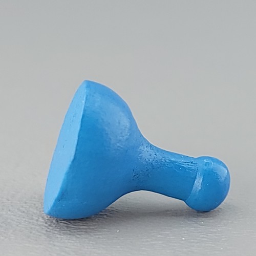 Clue Vintage Bookshelf Mrs. Peacock Blue Wood Token Replacement Game Piece - Picture 4 of 5