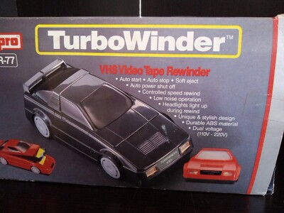 ジャンク　TURBOWINDER RE-8000 VHS Vidpro Vr-77 Turbo Winder VHS Tape Rewinder Tested & Working Black