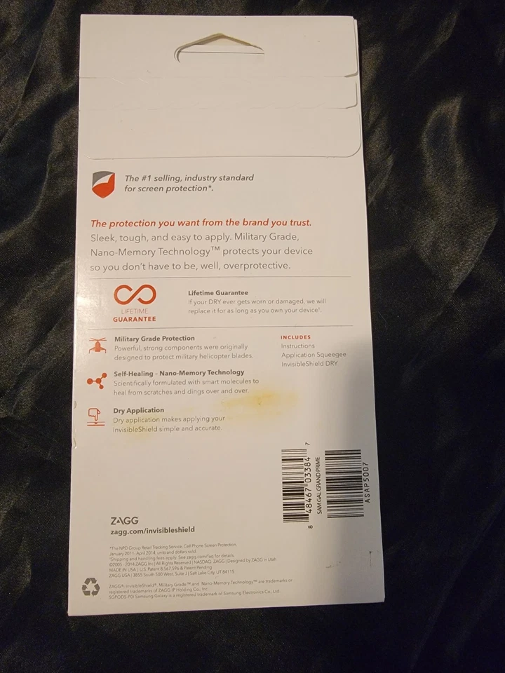 Samsung Galaxy Grand Prime Phone Screen Protection Protector Invisible Shield - Image 2 of 2
