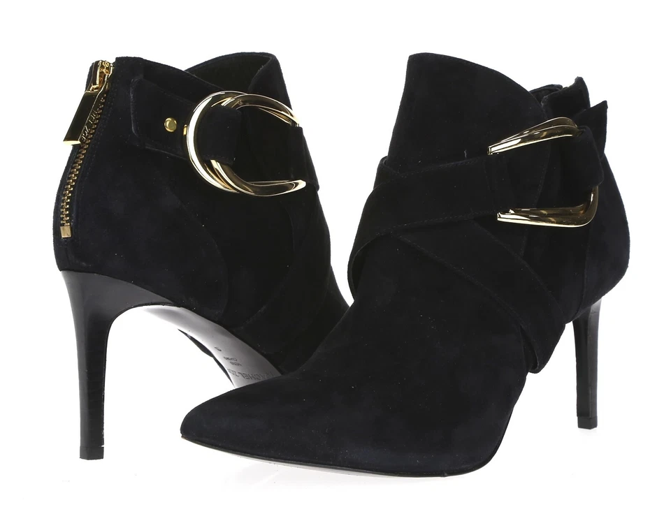 Rachel Zoe Mujer Negro Gamuza Tobillo Clásico Botas Zapatos Talla 8 M ¡Nuevo! 216497 Foto 2 de 4
