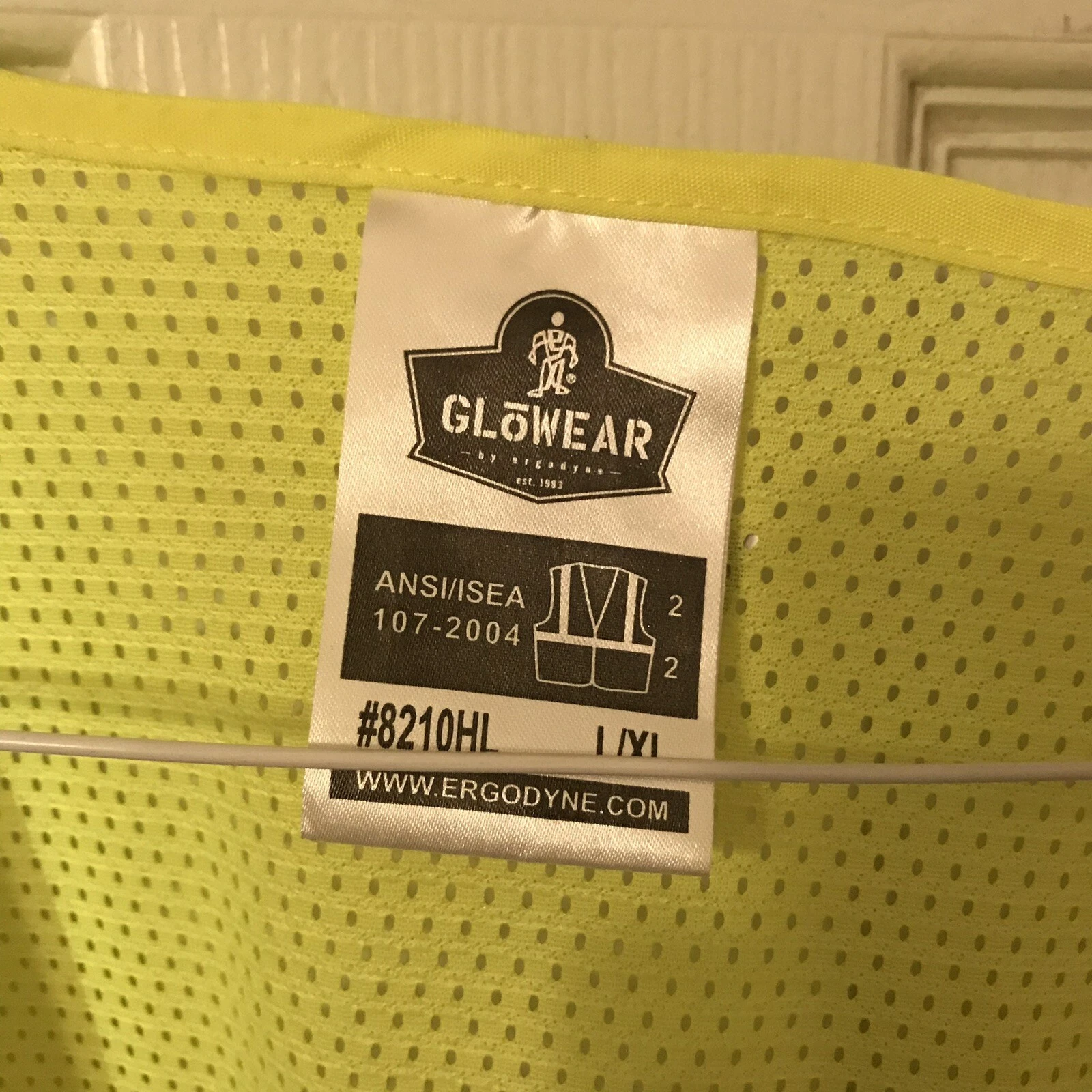 Glowear By Ergodyne Neon Yellow Safety Vest - product detail image 3