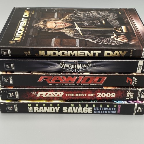 Lot Of 5 - WrestleMania 22 DVD Box Set WWE WWF RAW Randy Savage 2009