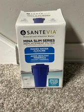 Santevia MINA Slim Series Alkaline Water Pitcher Filter, Makes Alkaline Water