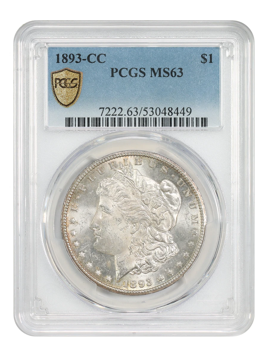 Carson City Grade MS 63 1893 Year Morgan US Dollars (1878-1921